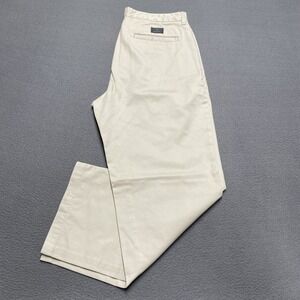 GAP Khakis Pants Mens 35x30 Beige‎ Classic Fit Flat Front 100% Cotton Casual